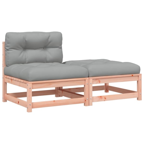 vidaXL sofa med hynder og fodskammel uden armlæn