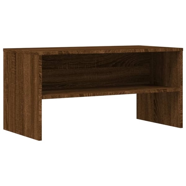 vidaXL tv-bord 80x40x40 cm konstrueret træ brun egetræsfarve
