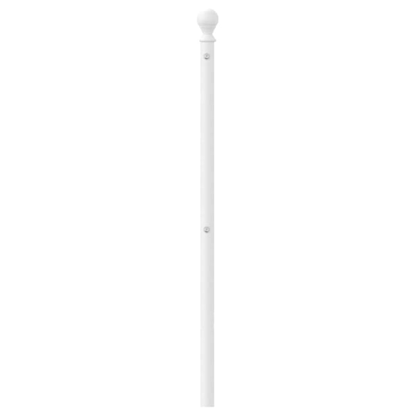 vidaXL Utskiftbar sengegavl i metall hvit 193 cm