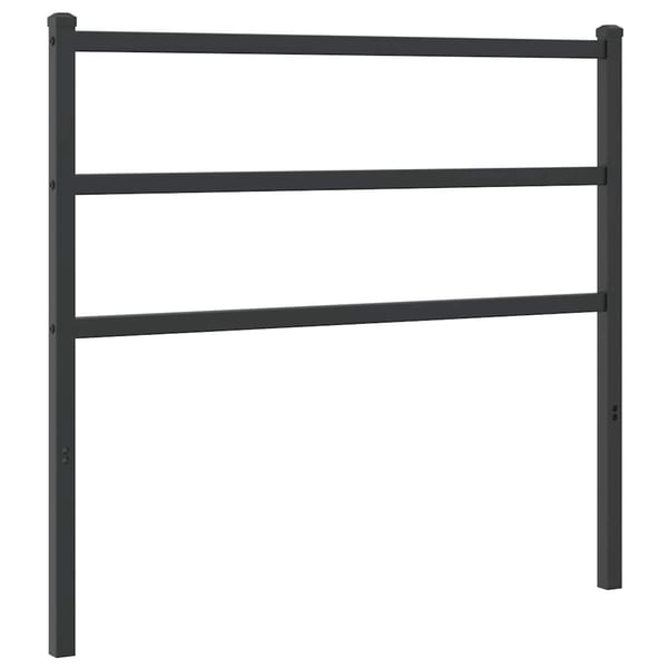 vidaXL Utskiftbar sengegavl i metall svart 107 cm
