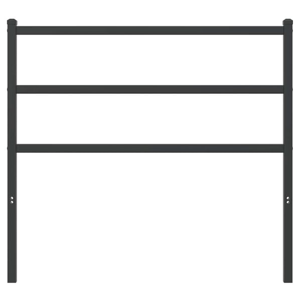 vidaXL Utskiftbar sengegavl i metall svart 107 cm