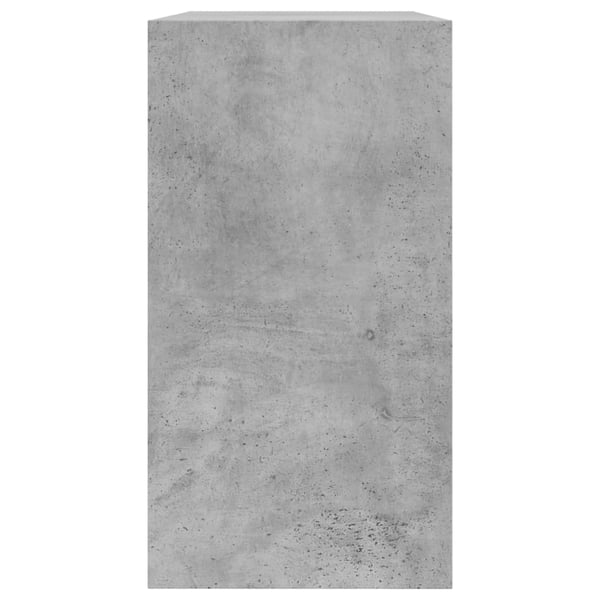 vidaXL Skoskap betonggrå 80x34x63 cm konstruert tre