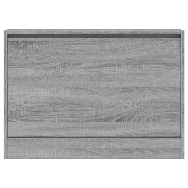 vidaXL Skoskap grå sonoma 80x21x57 cm konstruert tre