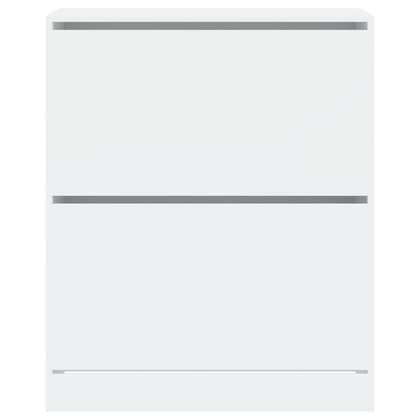 vidaXL skoreol 80x34x63 cm konstrueret træ hvid