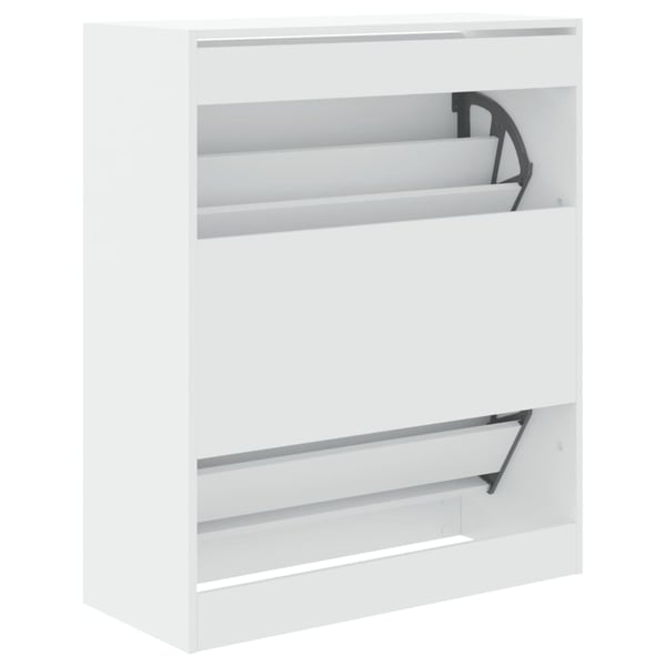 vidaXL skoreol 80x34x63 cm konstrueret træ hvid