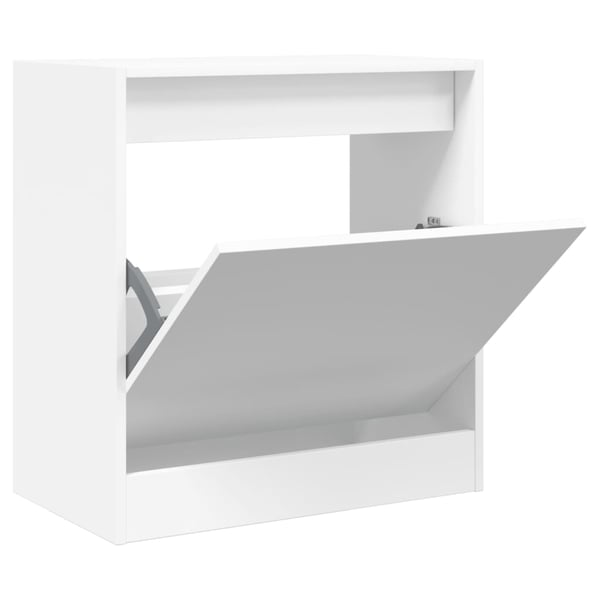 vidaXL Skoskap hvit 60x34x63,5 cm konstruert tre