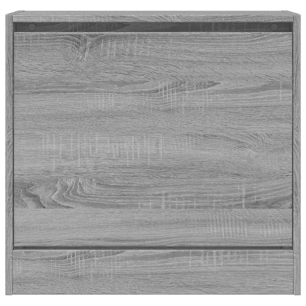 vidaXL Skoskap grå sonoma 60x21x57 cm konstruert tre