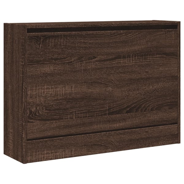 vidaXL skoreol 80x21x57 cm konstrueret træ brun egetræsfarvet