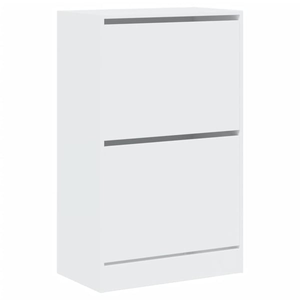 vidaXL Skoskap hvit 60x34x96,5 cm konstruert tre
