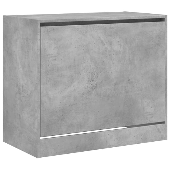 vidaXL Skoskap betonggrå 80x42x69 cm konstruert tre