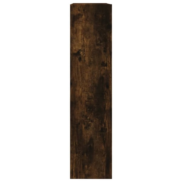 vidaXL Skoskap røkt eik 80x21x87,5 cm konstruert tre