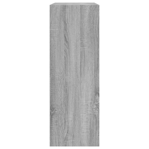 vidaXL Skoskap grå sonoma 80x34x96,5 cm konstruert tre