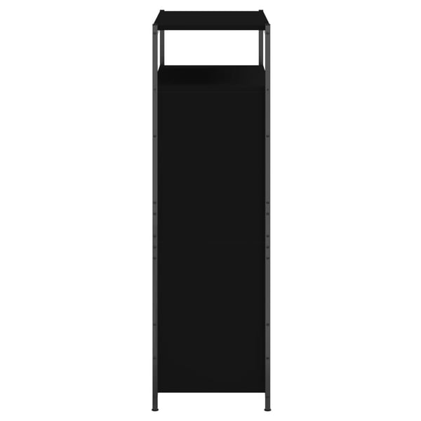 vidaXL Skoskap svart 75x34x112 cm konstruert tre
