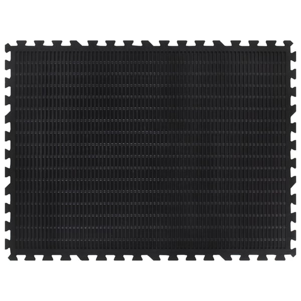 vidaXL gulvmåtte 90x120 cm 12 mm gummi sort