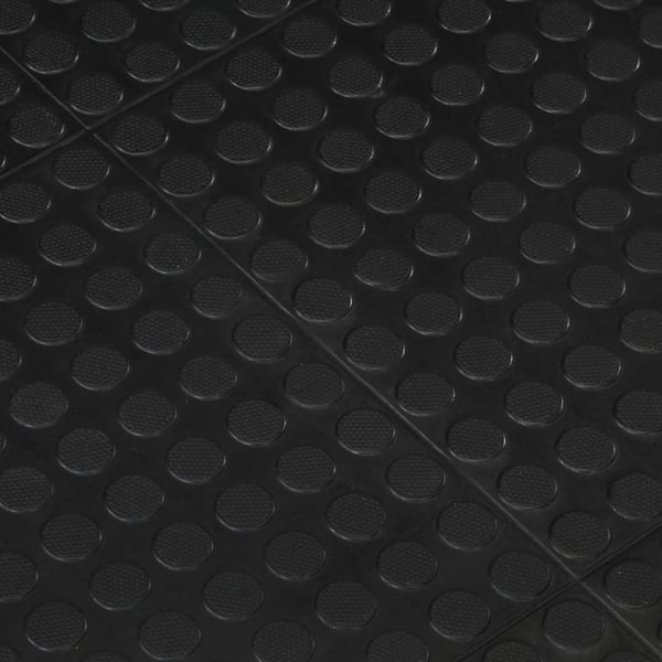 vidaXL gulvmåtte 90x120 cm 12 mm gummi sort
