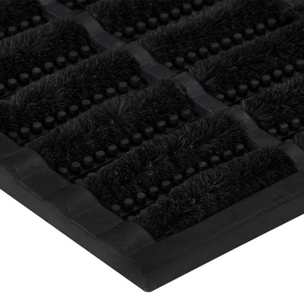 vidaXL Dørmatte rektangulær 40x60 cm gummi og kokosfiber