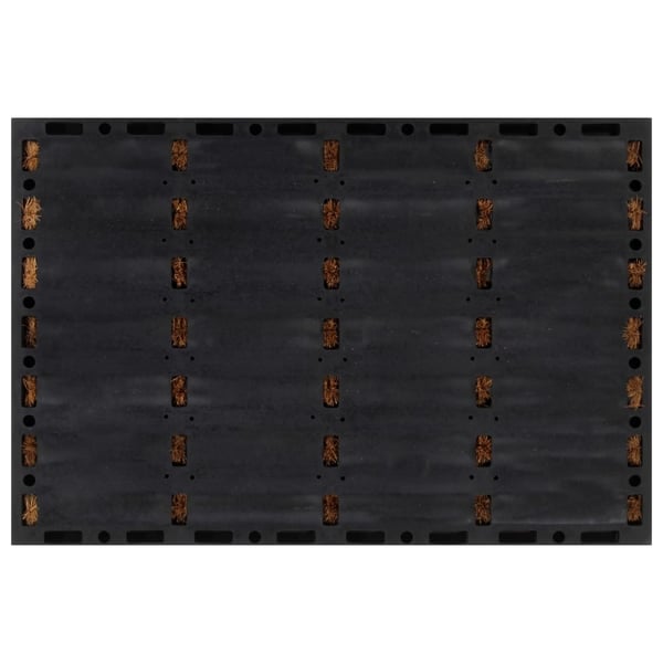 vidaXL dørmåtte 40x60 cm rektangulær gummi og coir
