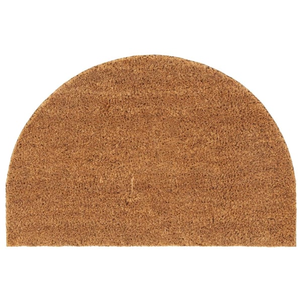 vidaXL Ovimatto natural puolipyöreä 40x60 cm tuftattu kookos