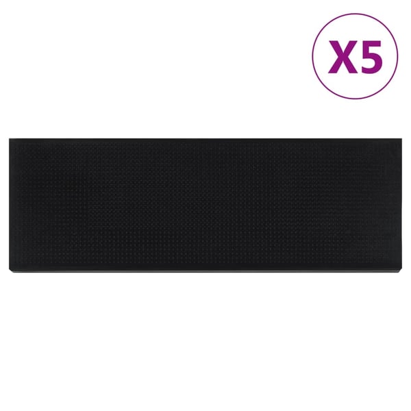 vidaXL trappemåtter 5 stk. 25x75 cm gummi