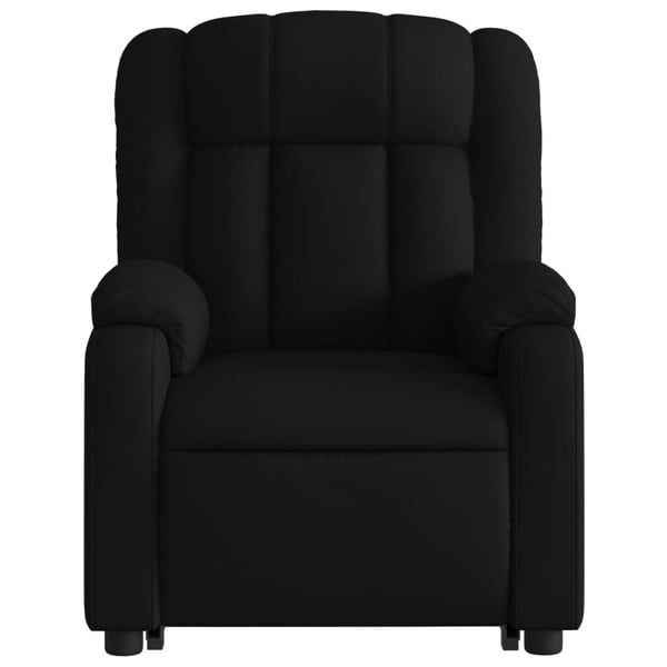 vidaXL Reclinerfåtölj med uppresningshjälp svart tyg