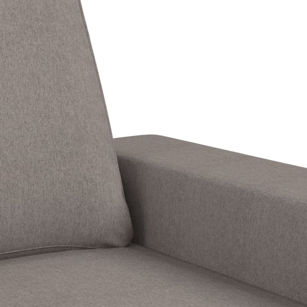 vidaXL 3-personers sofa med fodskammel 180 cm stof Gråbrun