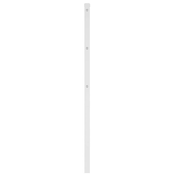 vidaXL Utskiftbar sengegavl i metall hvit 75 cm