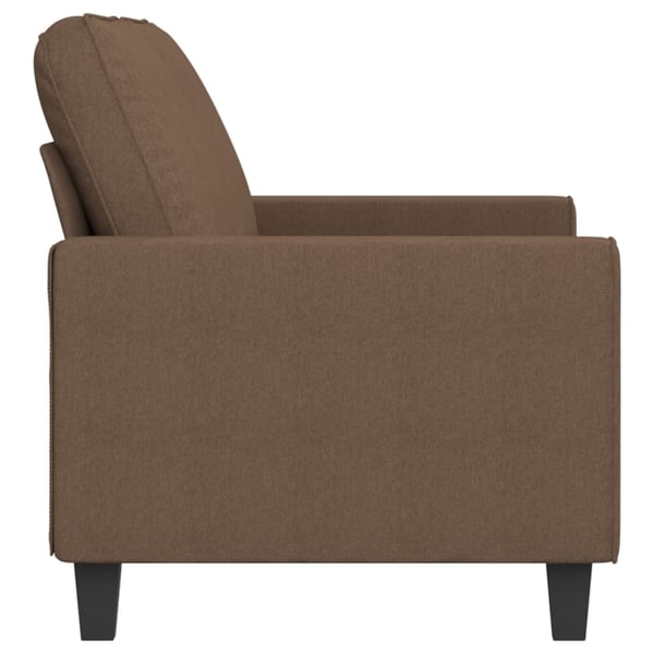 vidaXL 2-sitssoffa brun 140 cm tyg