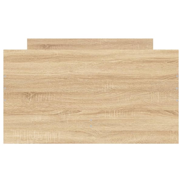 vidaXL Sengeramme med skuffer sonoma eik 90x200 cm