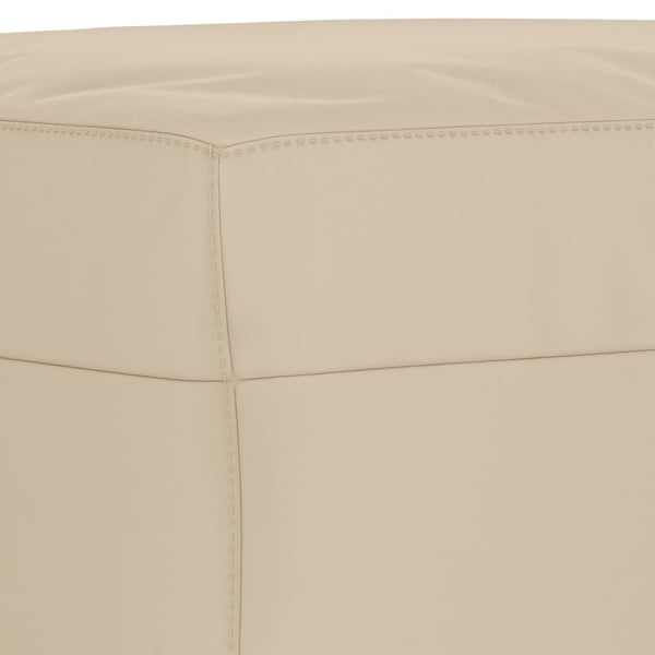 vidaXL sofasæt 4 dele med puder mikrofiberstof cremefarvet