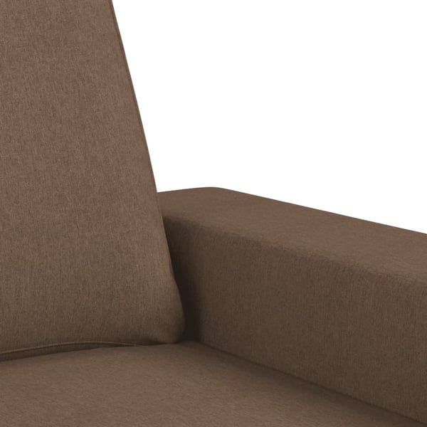vidaXL sofasæt 2 dele stof brun