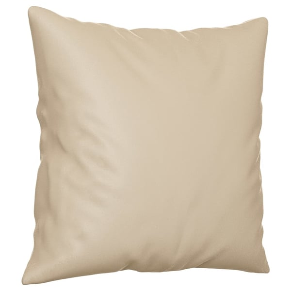 vidaXL sofasæt 2 dele med puder mikrofiberstof cremefarvet