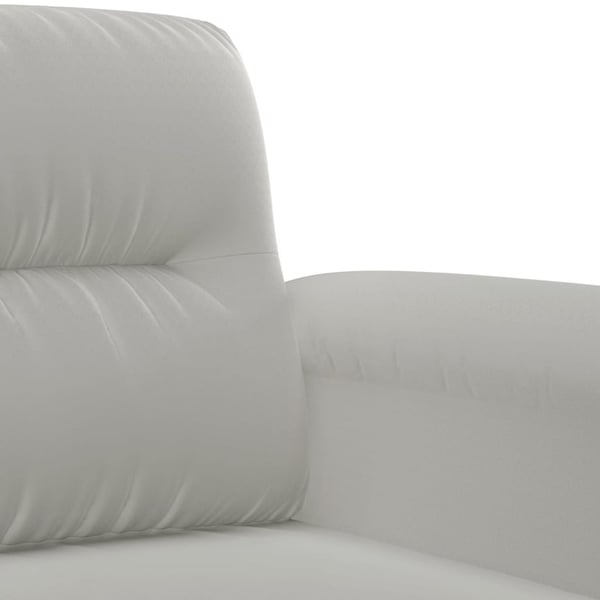 vidaXL sofasæt 4 dele med puder mikrofiberstof lysegrå