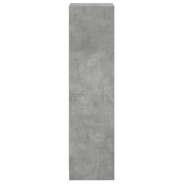 vidaXL Kaappi lasiovilla betoninharmaa 35x37x142 cm