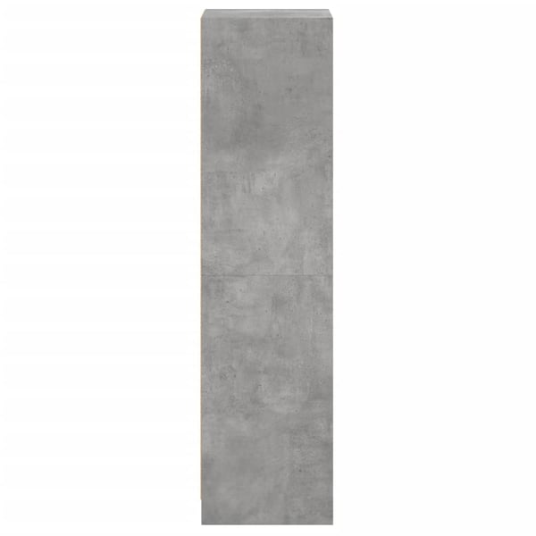 vidaXL Highboard med glassdører betonggrå 35x37x142 cm