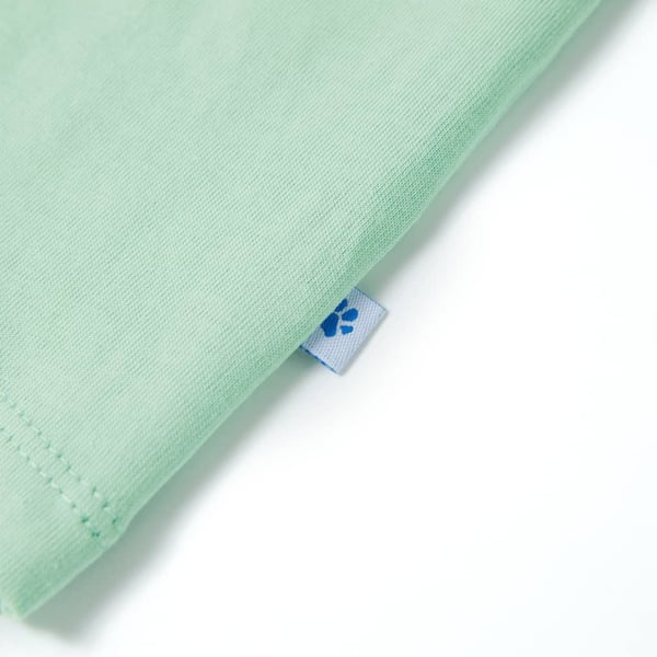 vidaXL T-shirt til børn str. 116 lysegrøn