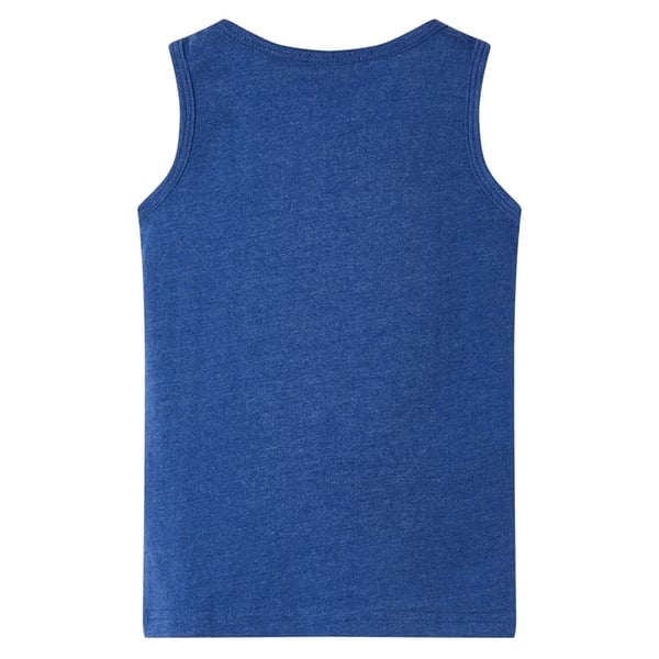 vidaXL Tanktop til børn str. 128 blåmeleret