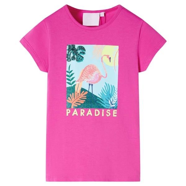 vidaXL T-shirt til børn str. 104 pink