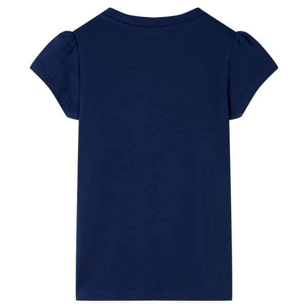 vidaXL T-shirt til børn str. 128 marineblå