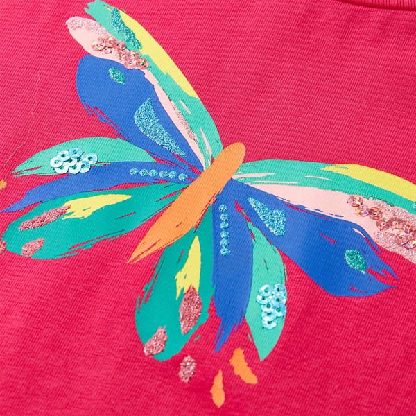 vidaXL T-shirt til børn str. 140 pink