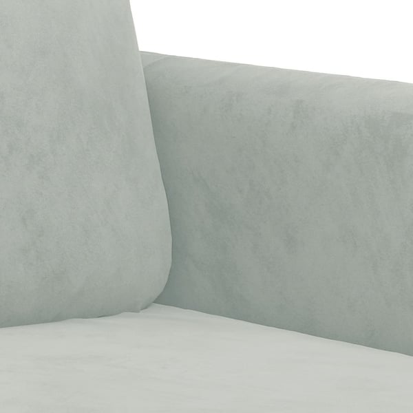 vidaXL sofasæt 2 dele velour lysegrå