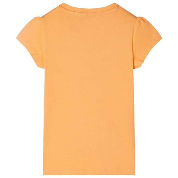 vidaXL T-skjorte for barn knalloransje 128
