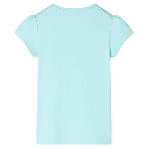 vidaXL T-shirt til børn str. 140 akvamarinblå