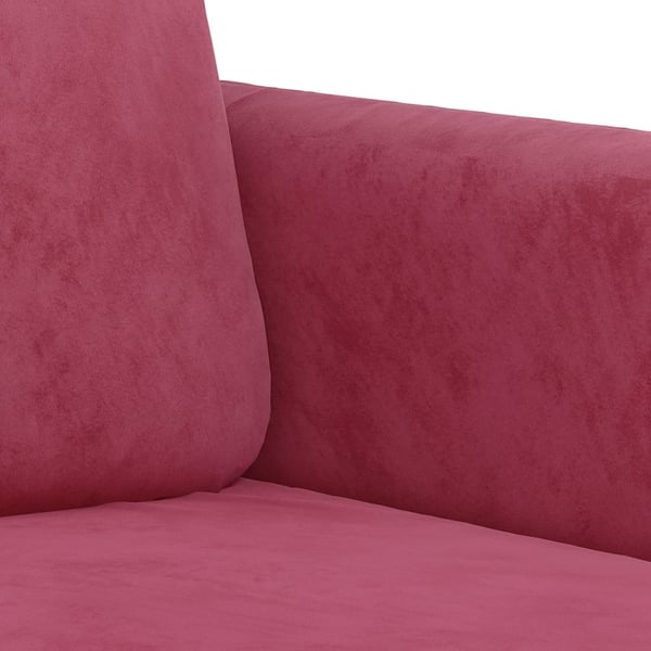 vidaXL 2-personers sofa 140 cm fløjl vinrød