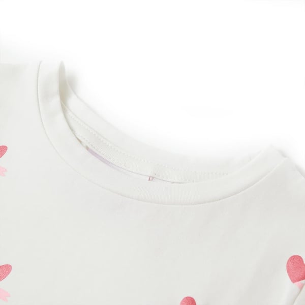vidaXL Lasten T-paita ecru 116