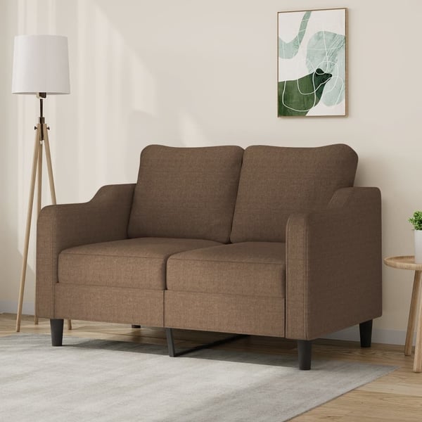 vidaXL 2-personers sofa 120 cm stof brun