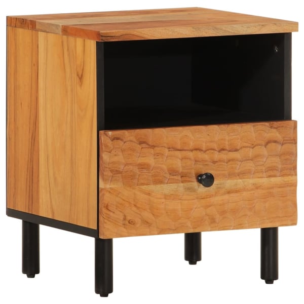vidaXL Nattbord 2 stk 40x33x46 cm heltre akasie