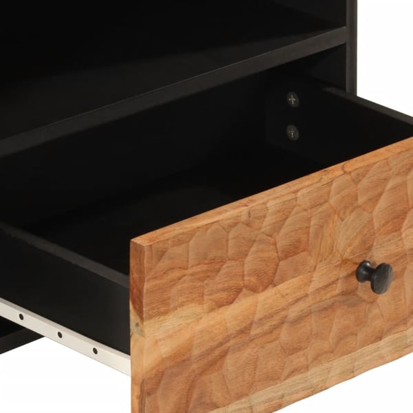 vidaXL tv-bord 80x33x46 cm massivt akacietræ