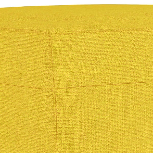 vidaXL sofasæt 3 dele med puder stof lysegul