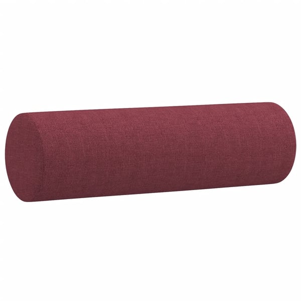 vidaXL 2-personers sofa med pyntepuder 120 cm stof vinrød
