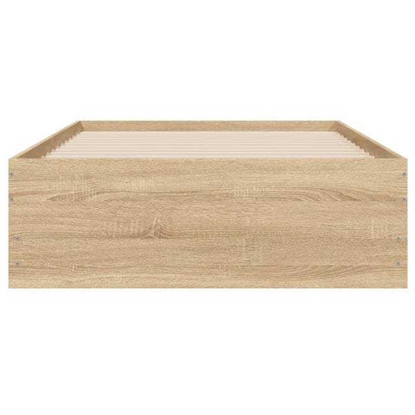 vidaXL Sengeramme med skuffer sonoma eik 100x200 cm konstruert tre